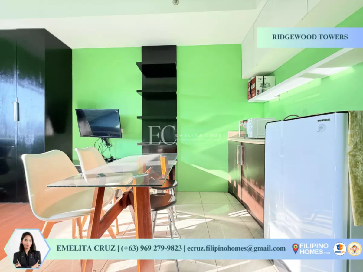 STUDIO UNIT FOR LEASE AT RIDGEWOOD TOWERS