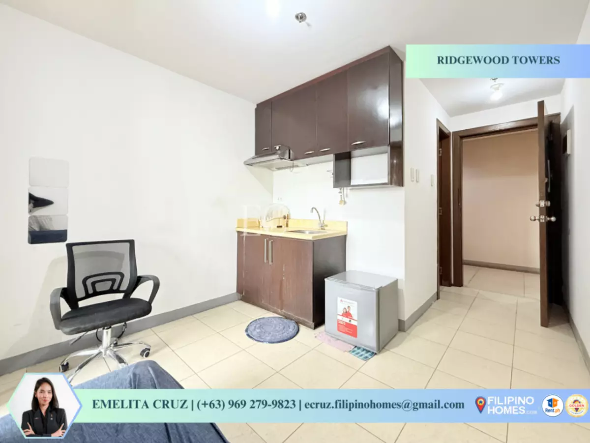 SEMI-FURNISHED 1BR UNIT FOR LEASE AT RIDGEWOOD TOWERS — 1 Bedroom in Ususan, Taguig City, Metro Manila — Photo 5