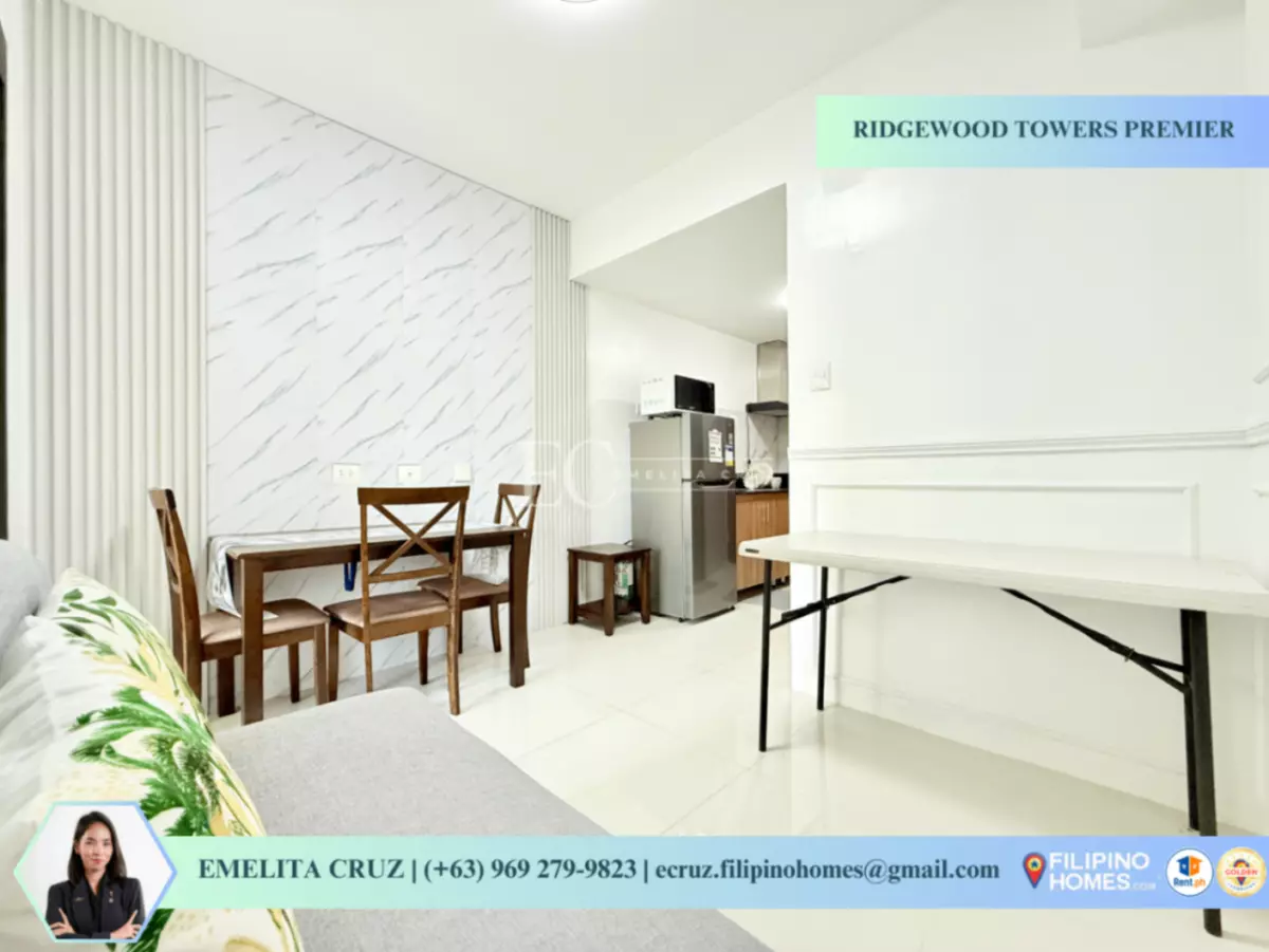 FURNISHED 1BR WITH BALCONY FOR LEASE AT RIDGEWOOD TOWERS PREMIER — 1 Bedroom in Ususan, Taguig City, Metro Manila — Photo 5