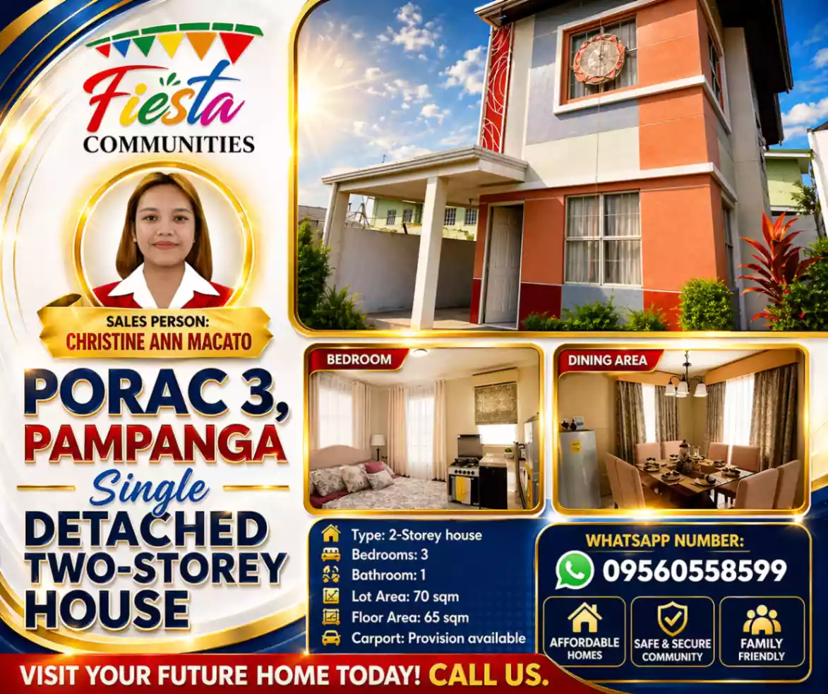Fiesta Communities - Porac, Pampanga. Single detached.