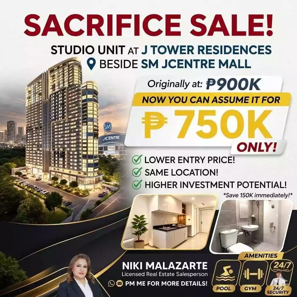 SACRIFICE SALE: Own Your Dream Studio at J Tower Residences! - photo 2