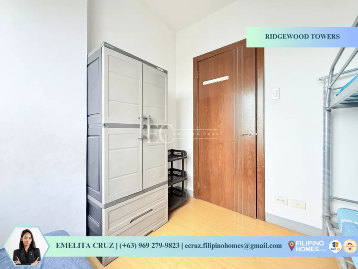 SEMI-FURNISHED 1BR UNIT FOR LEASE AT RIDGEWOOD TOWERS — 1 Bedroom in Ususan, Taguig City, Metro Manila — Photo 4