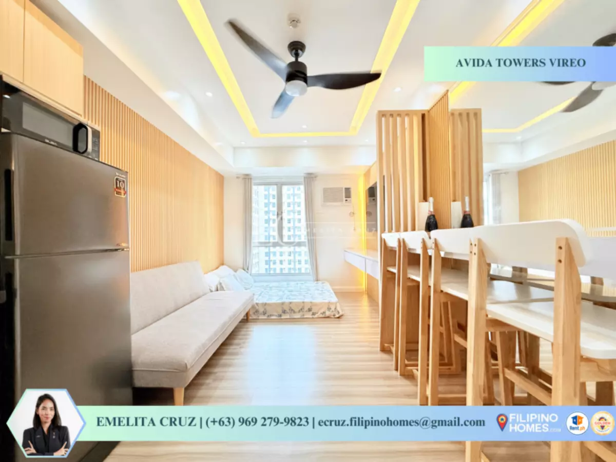 FULLY FURNISHED STUDIO FOR RENT AT AVIDA TOWERS VIREO, ARCA SOUTH — Studio in 10 South Union Dr, Western Bicutan — Photo 3
