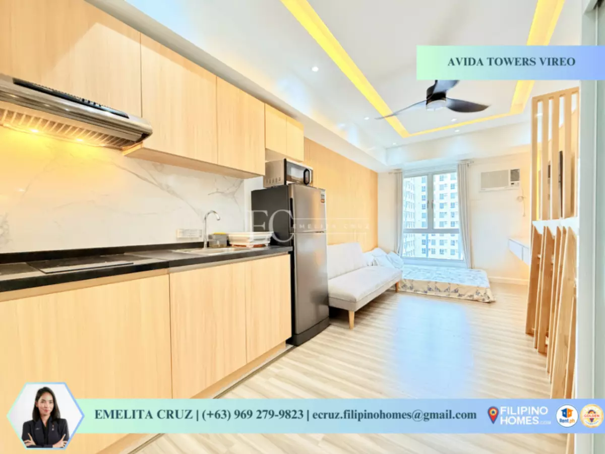 FULLY FURNISHED STUDIO FOR RENT AT AVIDA TOWERS VIREO, ARCA SOUTH — Studio in 10 South Union Dr, Western Bicutan — Photo 7