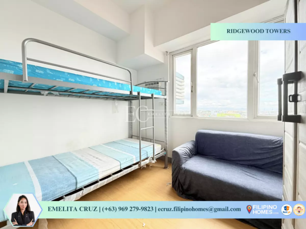 SEMI-FURNISHED 1BR UNIT FOR LEASE AT RIDGEWOOD TOWERS — 1 Bedroom in Ususan, Taguig City, Metro Manila — Photo 3