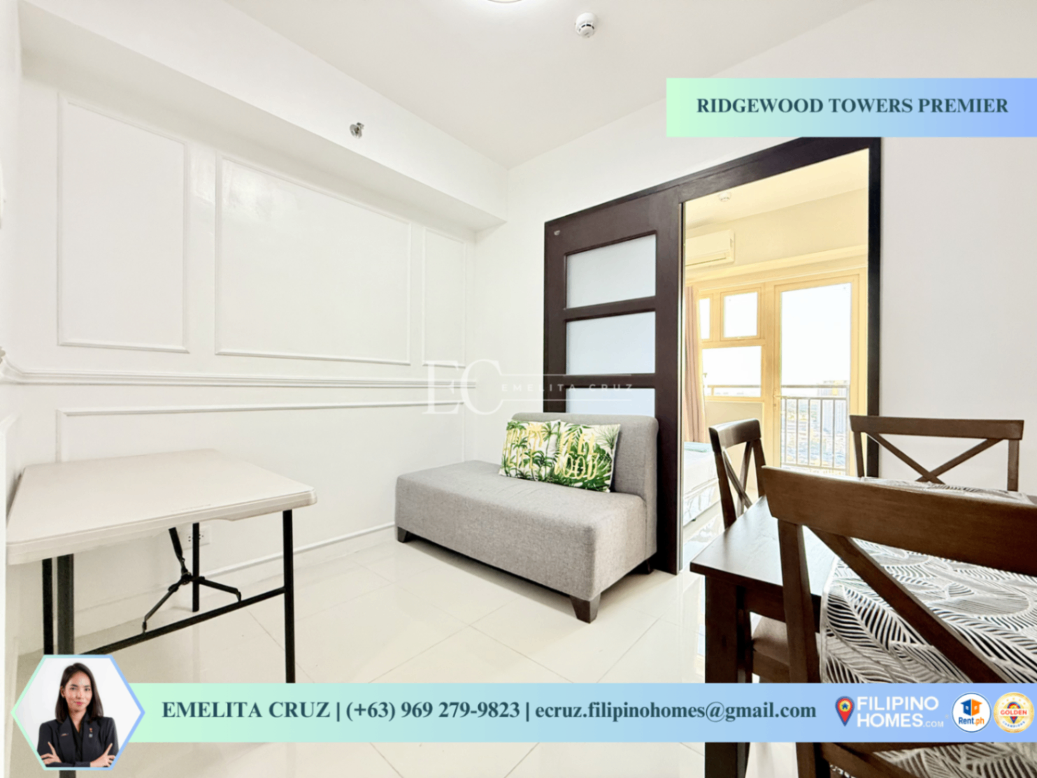 FURNISHED 1BR WITH BALCONY FOR LEASE AT RIDGEWOOD TOWERS PREMIER - photo 5