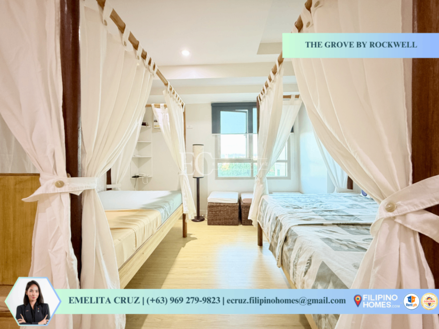 COZY SPACIOUS STUDIO FOR LEASE AT THE GROVE BY ROCKWELL, PASIG