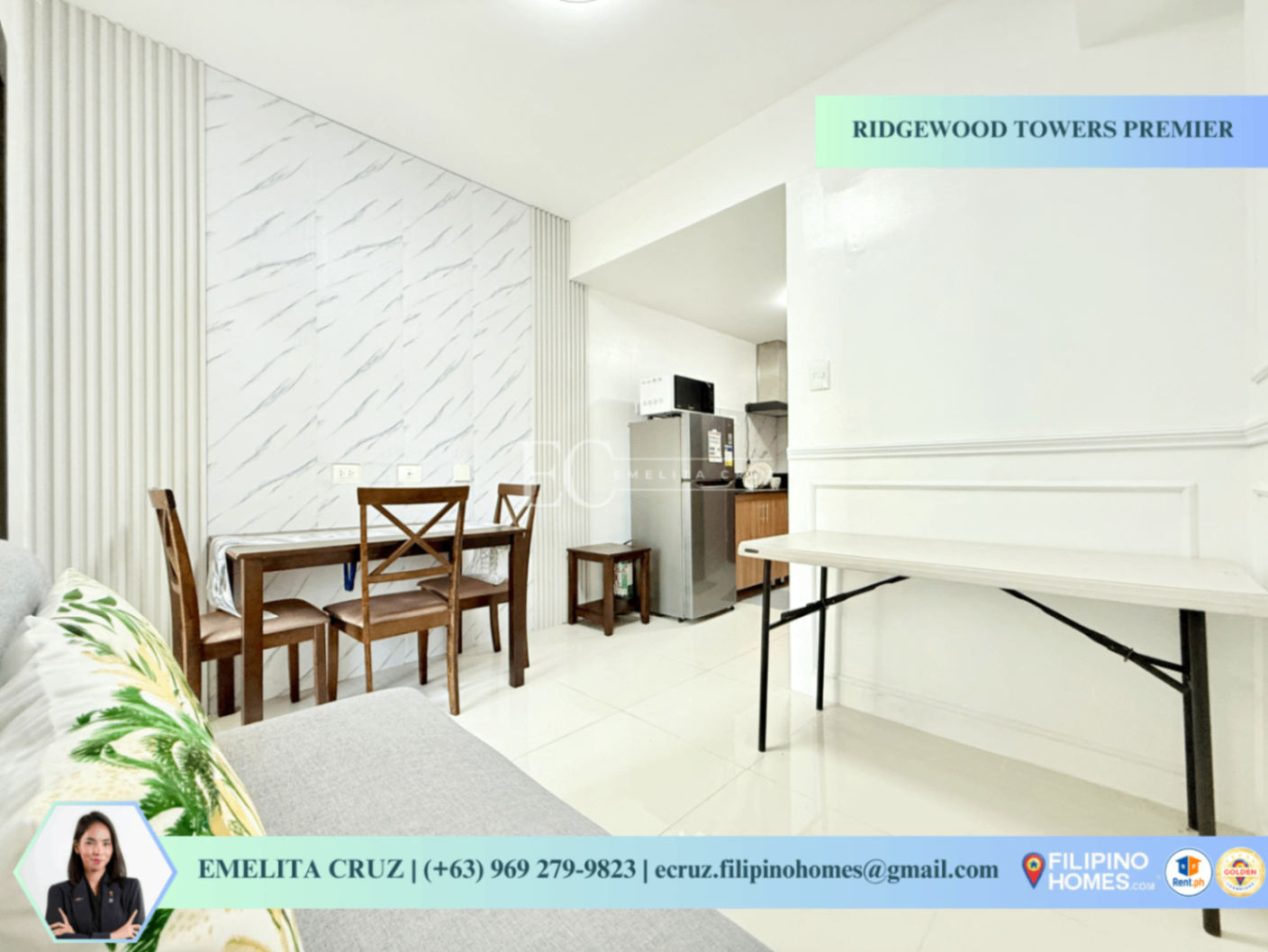 FURNISHED 1BR WITH BALCONY FOR LEASE AT RIDGEWOOD TOWERS PREMIER - photo 4