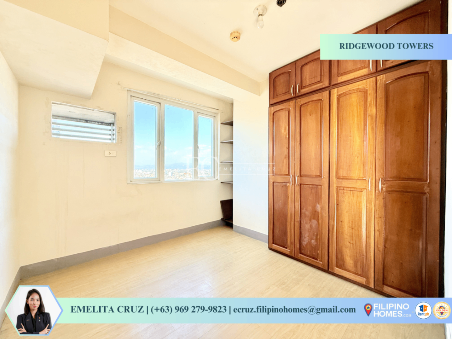 CORNER 2BR BARE UNIT FOR LEASE AT RIDGEWOOD TOWERS - photo 4