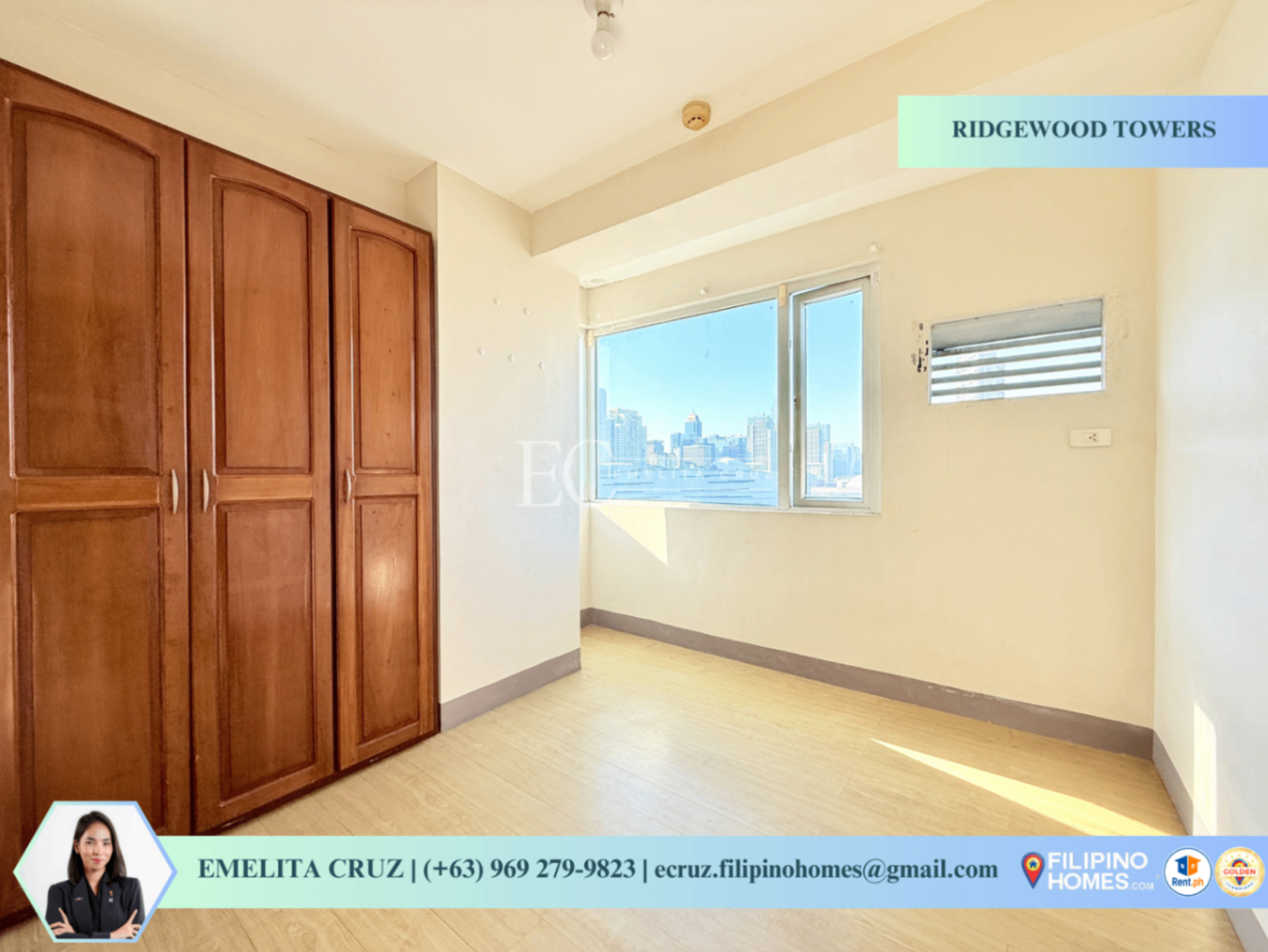 CORNER 2BR BARE UNIT FOR LEASE AT RIDGEWOOD TOWERS - photo 7