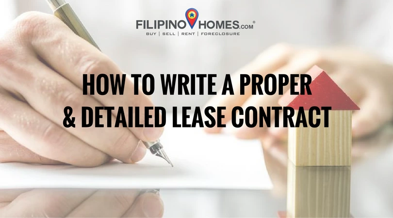 How to Write a Proper and Detailed Lease Contract