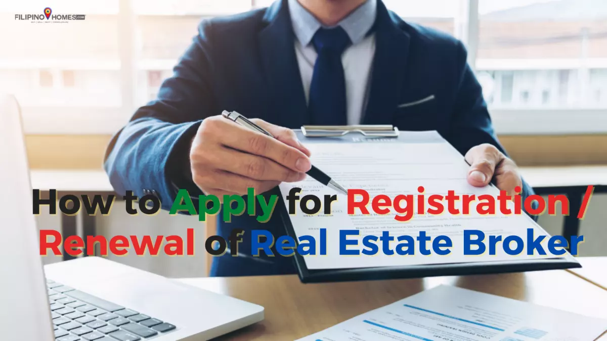 How to Apply for Registration of Real Estate Broker (DHSUD)