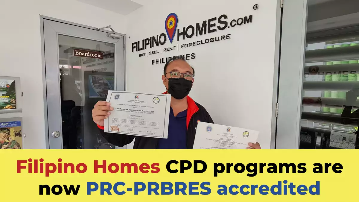 Filipino Homes CPD programs are now PRC-PRBRES accredited