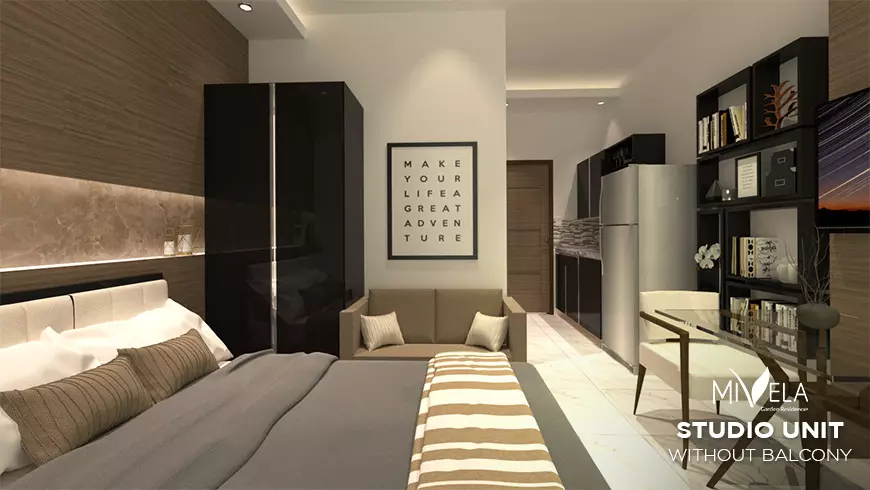 Studio with balcony in Mivela Garden Residences — Studio in Salinas Drive Extension, Cebu City, Philippines — Photo 4