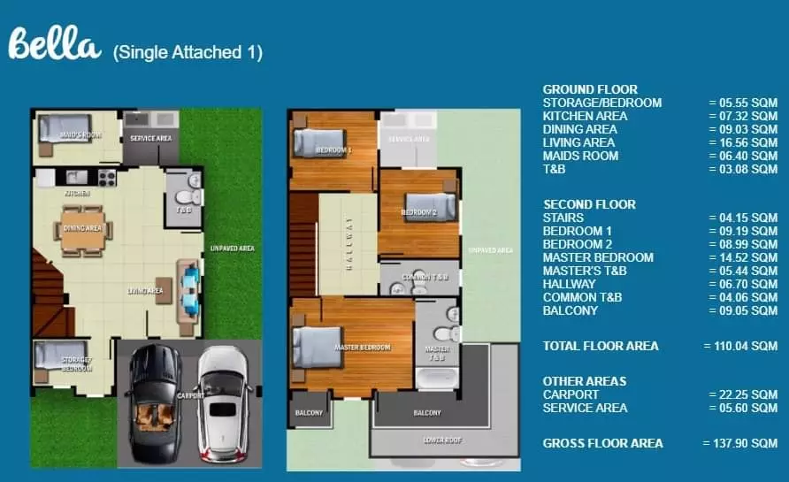 Belize North (2 storey Single Attached Bella Model RFO) - photo 4
