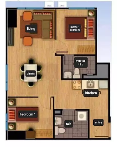 2-Bedroom Fully Furnished Condo Unit — 2 Bedrooms in C. M. Recto, Poblacion District, Davao City — Photo 5