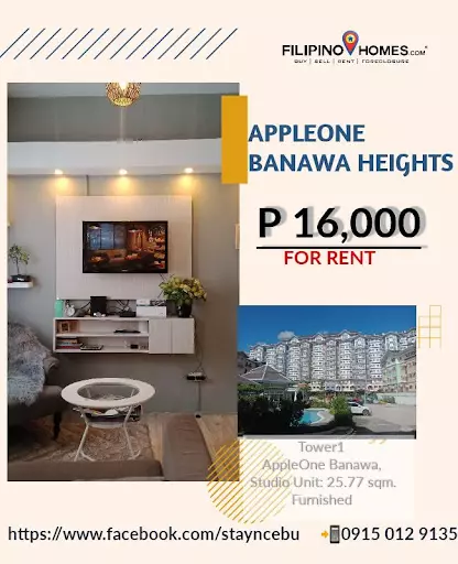 For Rent Studio Furnished unit in Apple One Banawa Heights — Studio in Good Shepherd Road, Banawa, Cebu — Photo 2