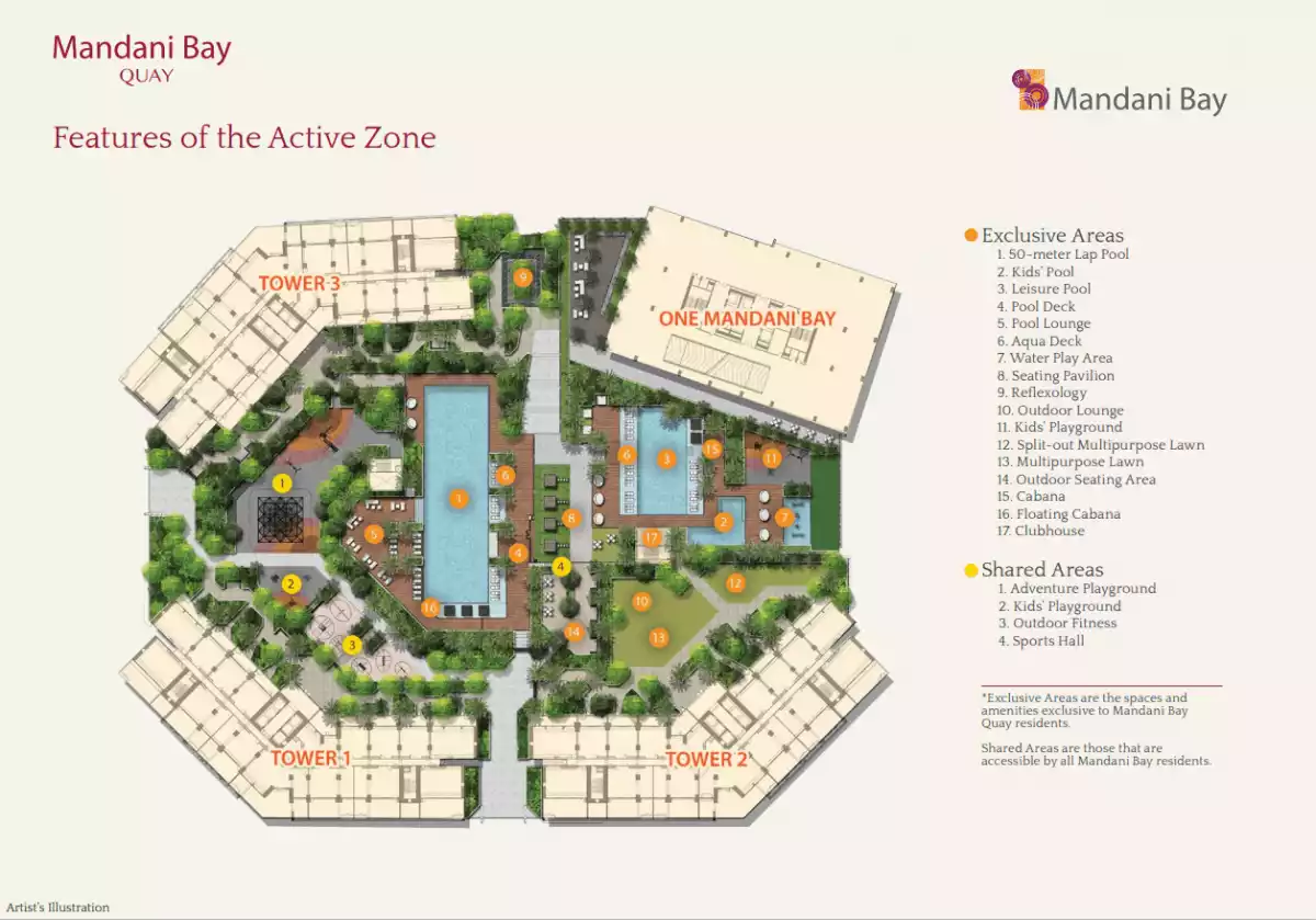 Mandani Bay - Tower 2 - City View 1BEDROOM FOR ASSUME (From 2.9M now at 2.55M) — 1 Bedroom in F.E. Zuellig Avenue, Mandaue City, Philippines — Photo 3