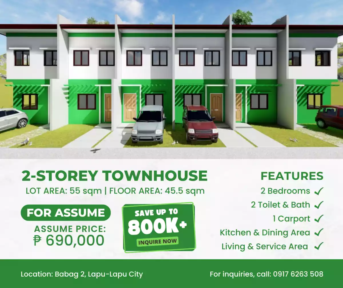 FOR SALE / ASSUME: HOUSE & LOT IN BABAG 2, LAPU-LAPU CITY