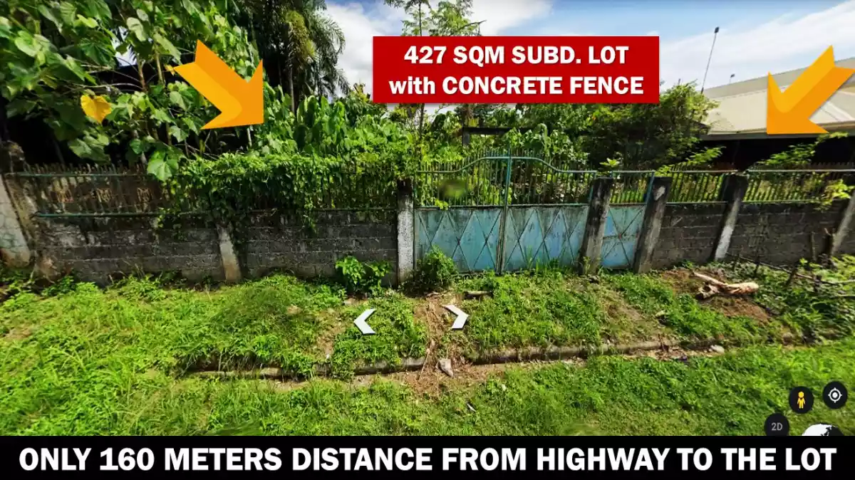 427 SQM SUBDIVISION LOT FOR SALE IN ILIGAN CITY WITHIN ANDRADA HEIGHTS SUBDIVISION 