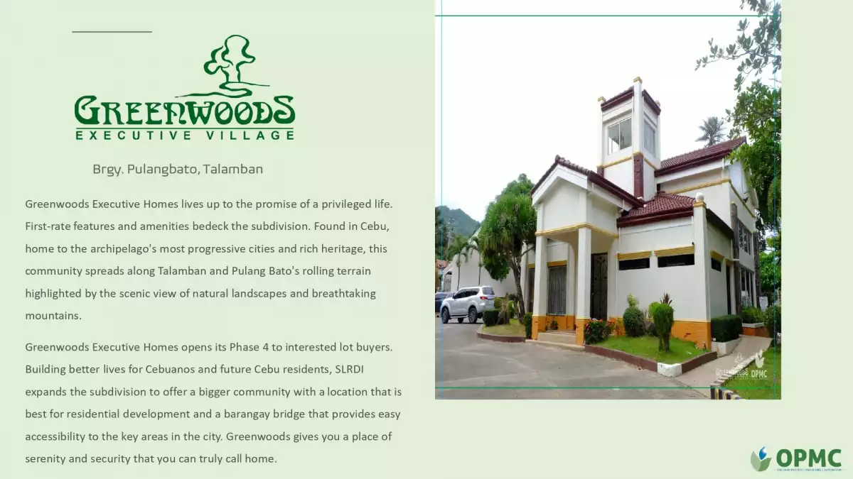 Greenwoods Executive Village Phase 4 Mountain View 186 sqmtrs Residential Lot for Sale P3M [NET]  - photo 5