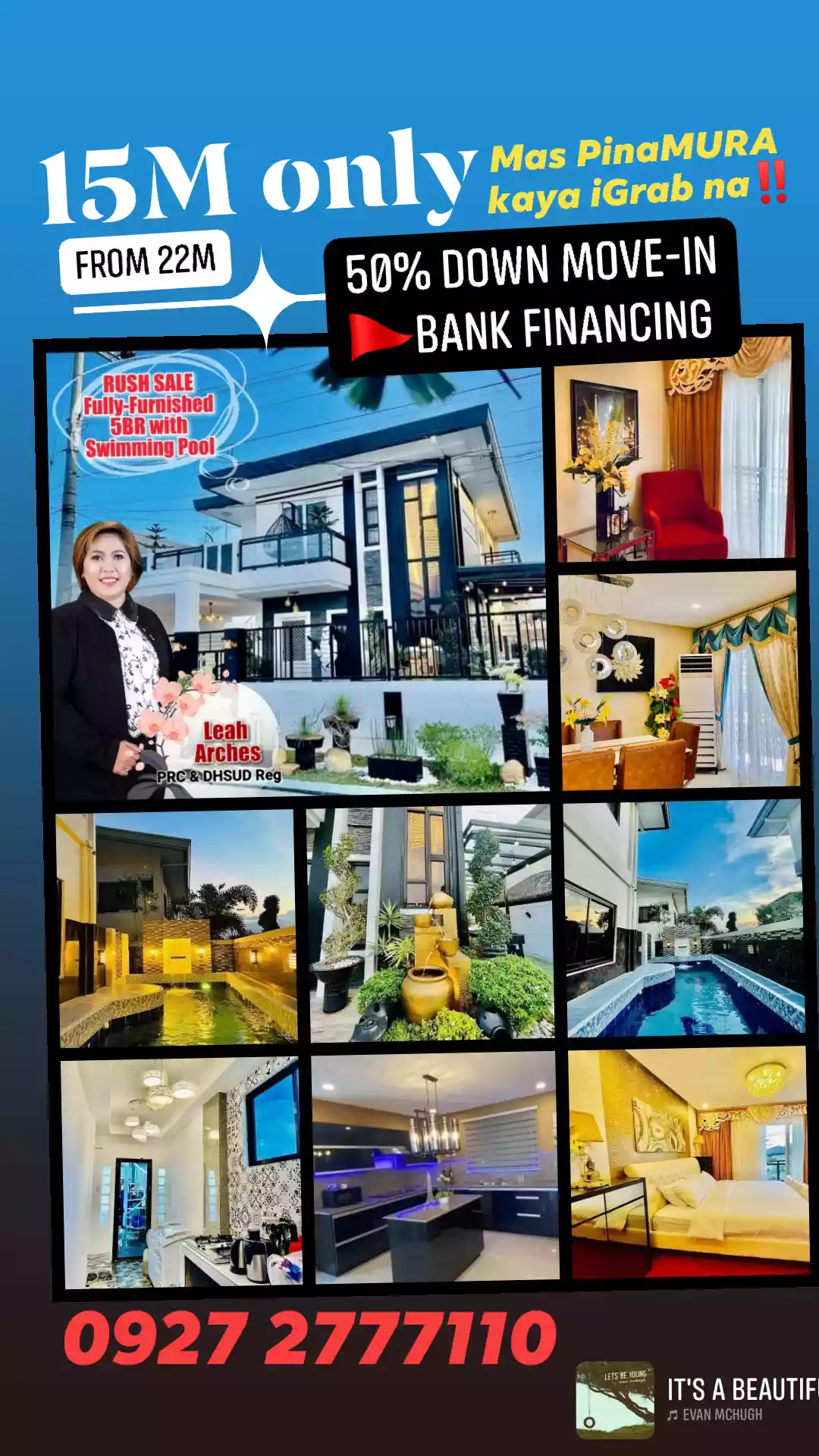 18M RUSH SALE HOUSE DAVAO 5BR FULLY FURNISHED TWO-STOREY HOUSE & LOT WITH SWIMMING POOL — House and Lot in Communal Road, Buhangin, Davao City — Photo 2