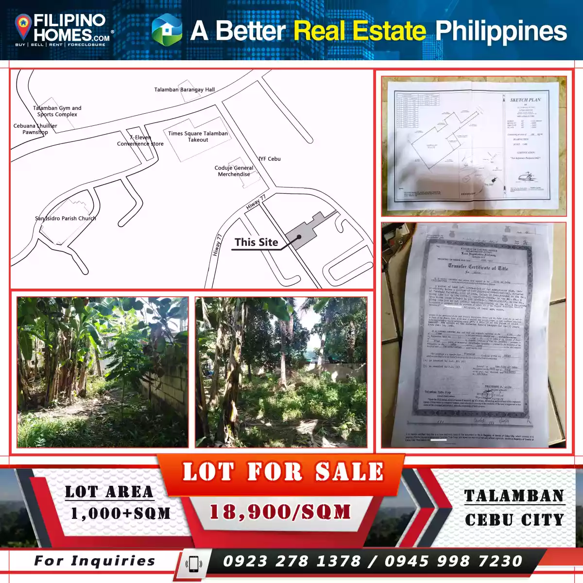 _Lot for SALE!  in Talamban, Cebu City.... 1,000 + sqm. affordable lot 18,900/sqm.