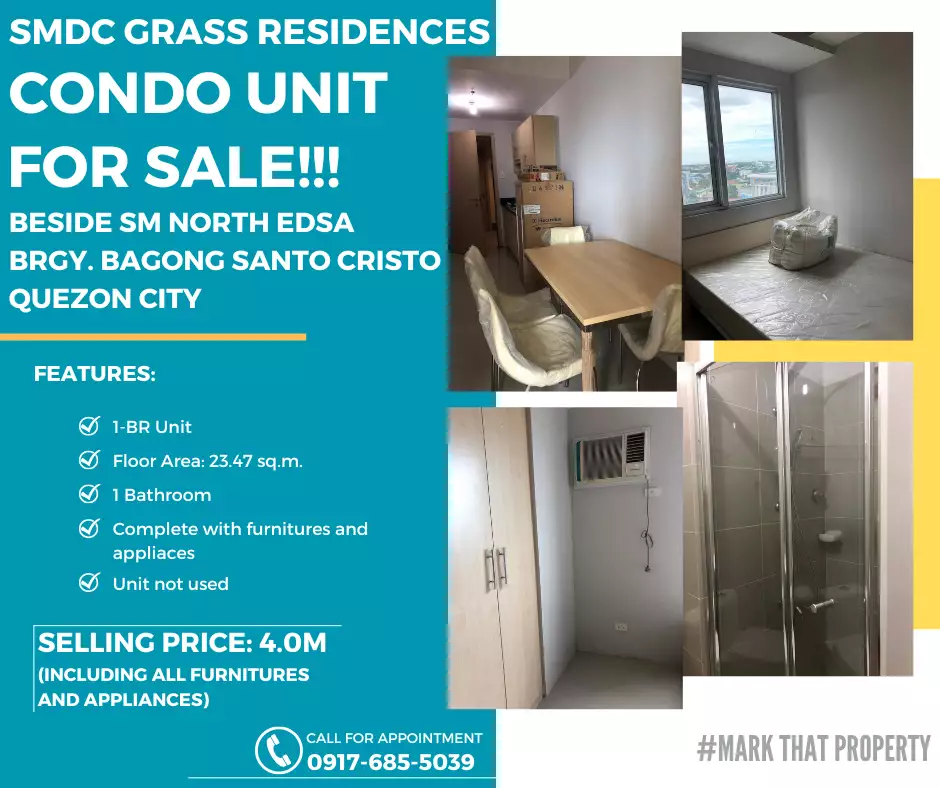 1-Bedroom Condo Unit for Sale! (Below Market Value) — 1 Bedroom in Grass Residence Exit, Bago Bantay, Quezon City — Photo 3