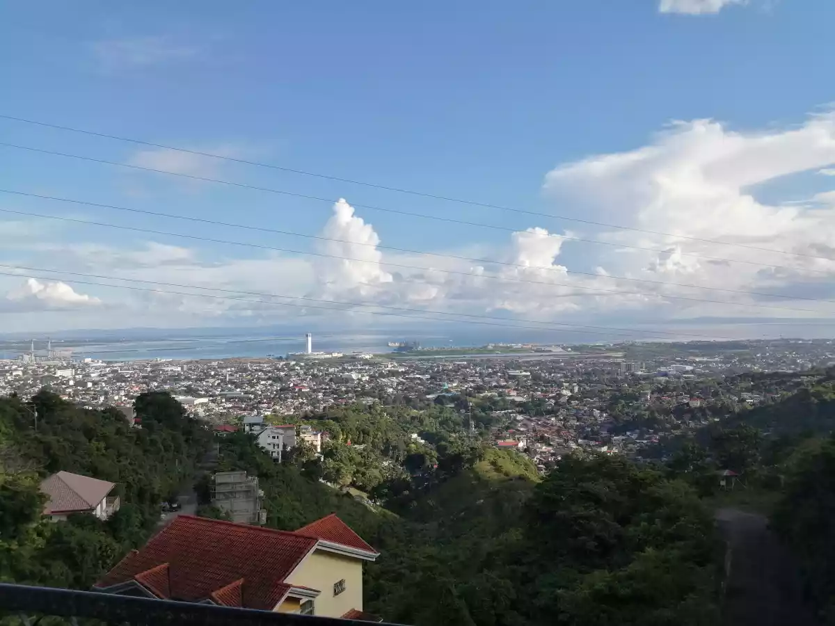 Panoramic view house and lot 