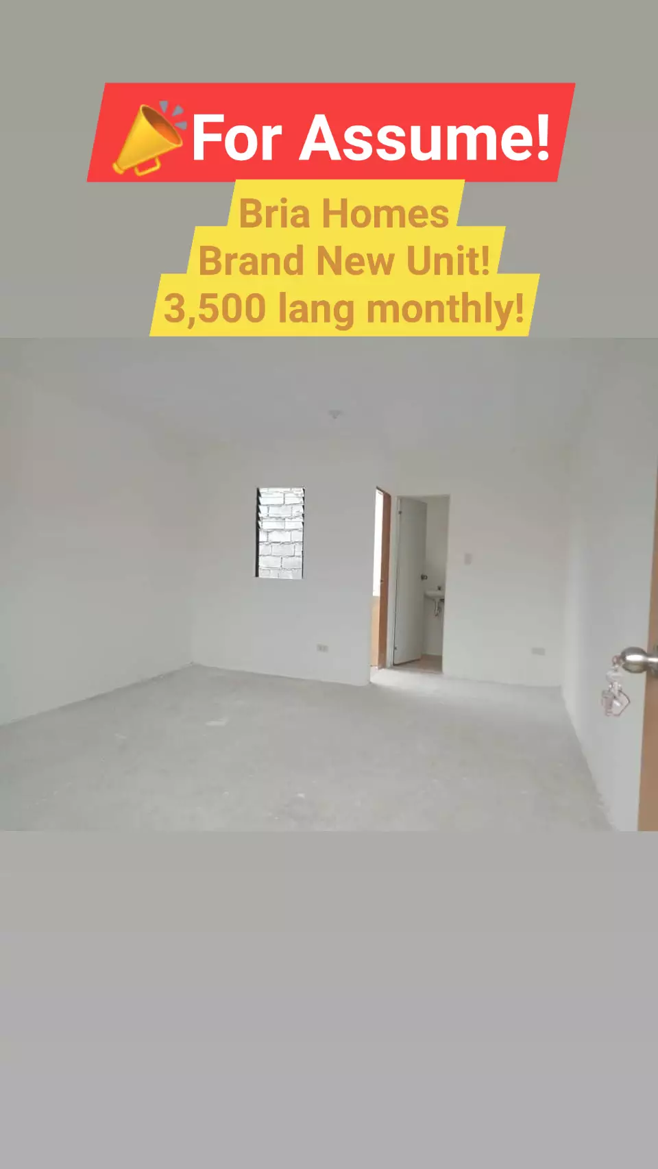 SOLD! 50sqm Elena End Unit in Bria Homes