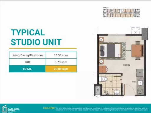 Pre-selling TOWER 3 Casa Mira Towers Palawan — Studio in Palawan, Philippines — Photo 4