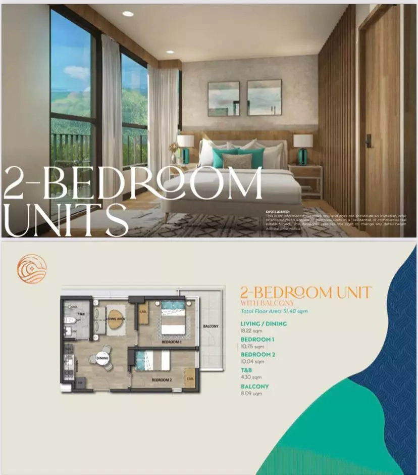 2-bedroom: Costa Mira Beachtown Panglao — 2 Bedrooms in Dauis, Bohol, Philippines — Photo 3