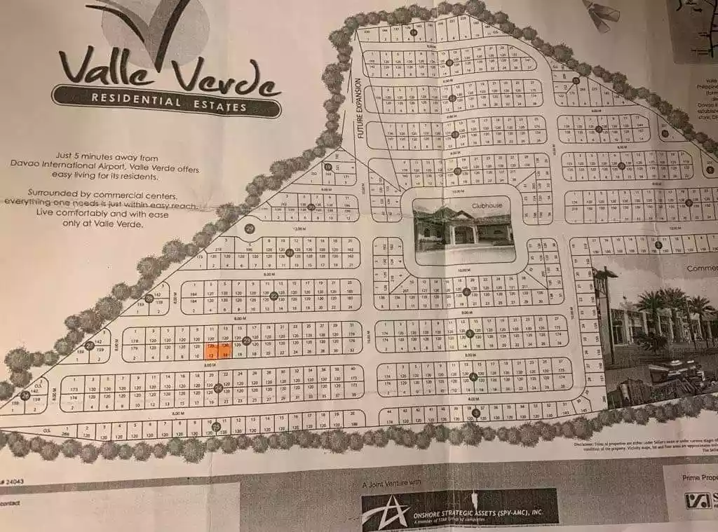 240 SQM LOT IN VALLE VERDE (5 MINS AWAY FROM DAVAO AIRPORT)