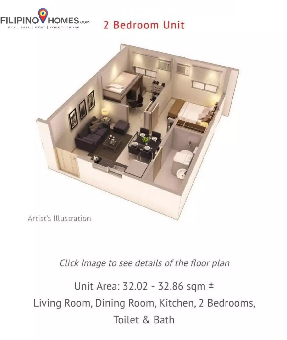 8 SPATIAL CONDO FOR SALE DAVAO CITY — 2 Bedrooms in Davao City, Davao Region, Philippines — Photo 3