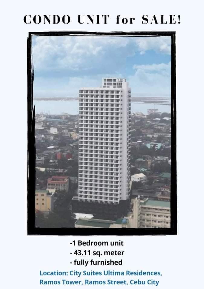 1BR CITYSUITES RAMOS CEBU — 1 Bedroom in Ultima Residences Ramos Tower, F. Ramos Street, Cebu City — Photo 2