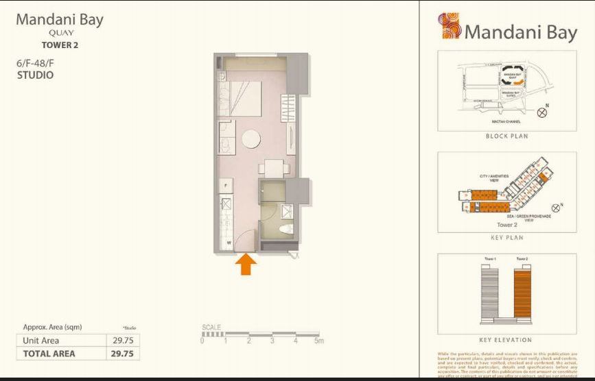 Mandani Bay Quay Tower 2 - Studio Unit — Studio in F.E. Zuellig Avenue, Mandaue City, Philippines — Photo 4