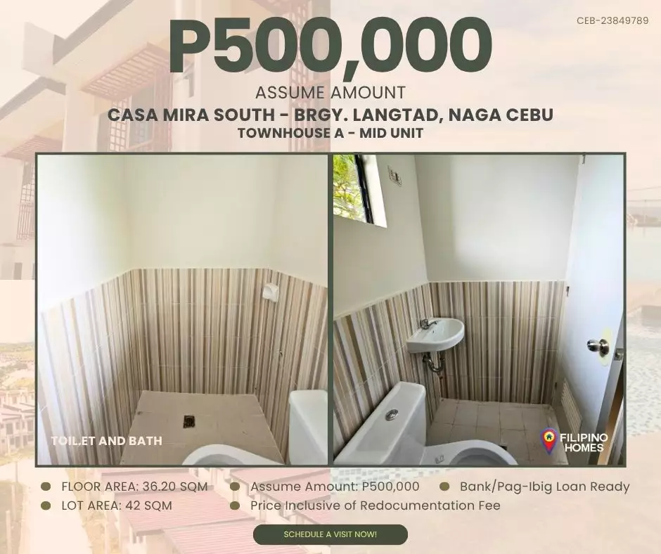 FOR ASSUME - TOWNHOUSE in CASA MIRA SOUTH - READY FOR OCCUPANCY! — House and Lot in City of Naga, Cebu, Philippines — Photo 6