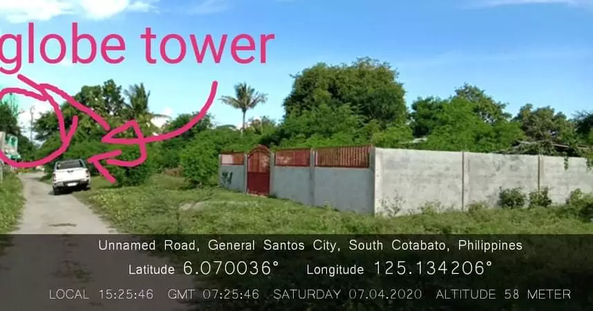 375 sqm residential lot for sale in Brgy Tambler GSC fully concrete fenced with gate - photo 2