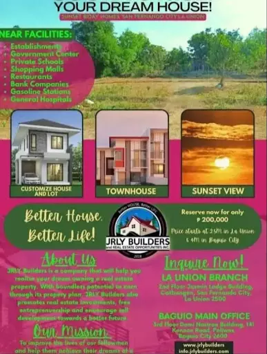 Two storey Modern Customize House and Lots package for Sale in Diversion Road Mameltac San Fernando La Union