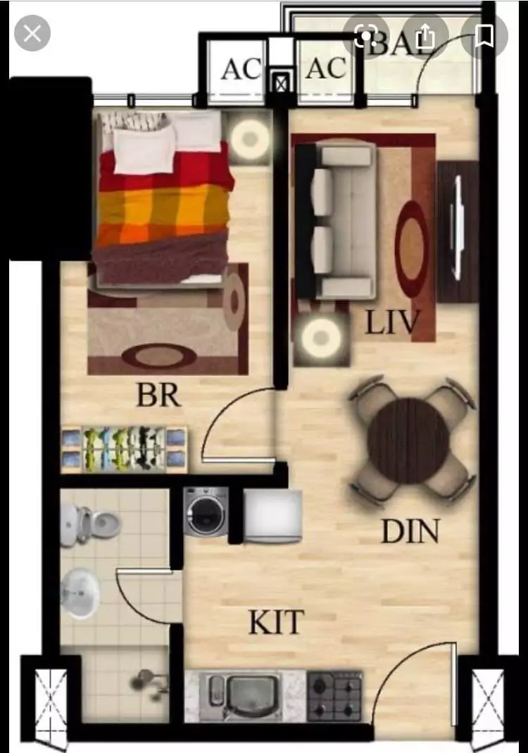 Open photo 12 of 13 — Ready for Occupancy 1BR in Horizons 101- Tower 2