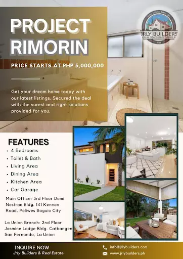 Open photo 15 of 27 — Project Rimorin Two Storey High End Modern Customize Pre selling house and lots package for Sale in Gulf View Suello Village Baguio City 