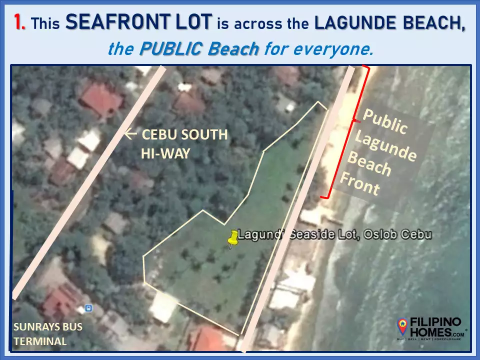 Why See the 9 PROFITABLE ADVANTAGES of this SEAFRONT LOT across Lagunde Beach at Oslob, Cebu? — Beach Lot in Cebu, Philippines — Photo 3