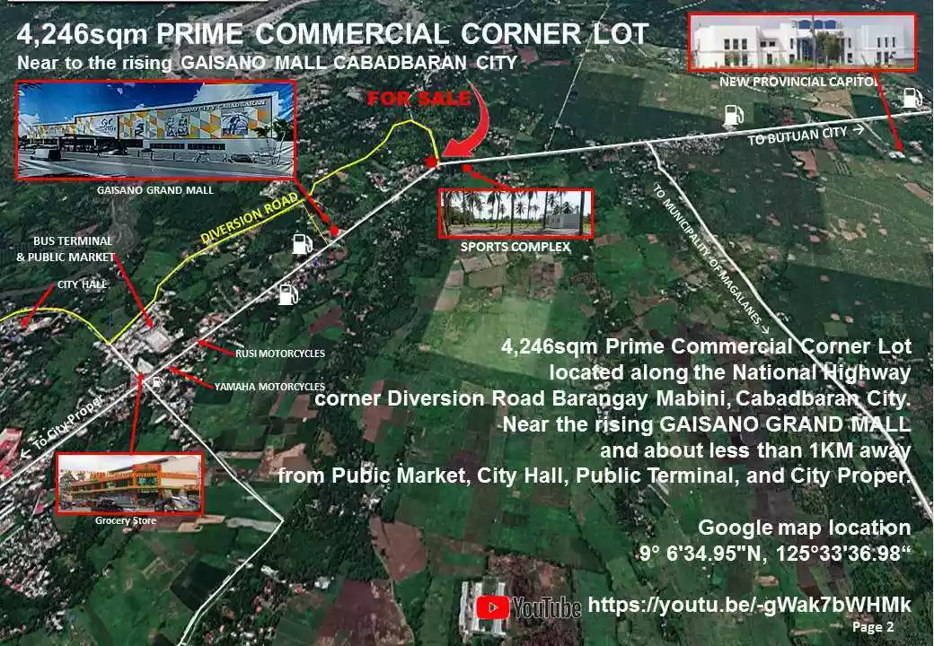 Commercial lot For Sale in Cabadbaran City, Agusan Del Norte — Commercial Lot in Cabadbaran City, Agusan Del Norte, Philippines — Photo 7