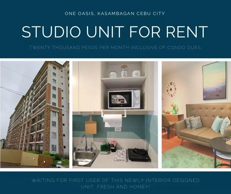 Studio Unit for Rent! Newly Interior Design, fresh and searching for long term 1st user!