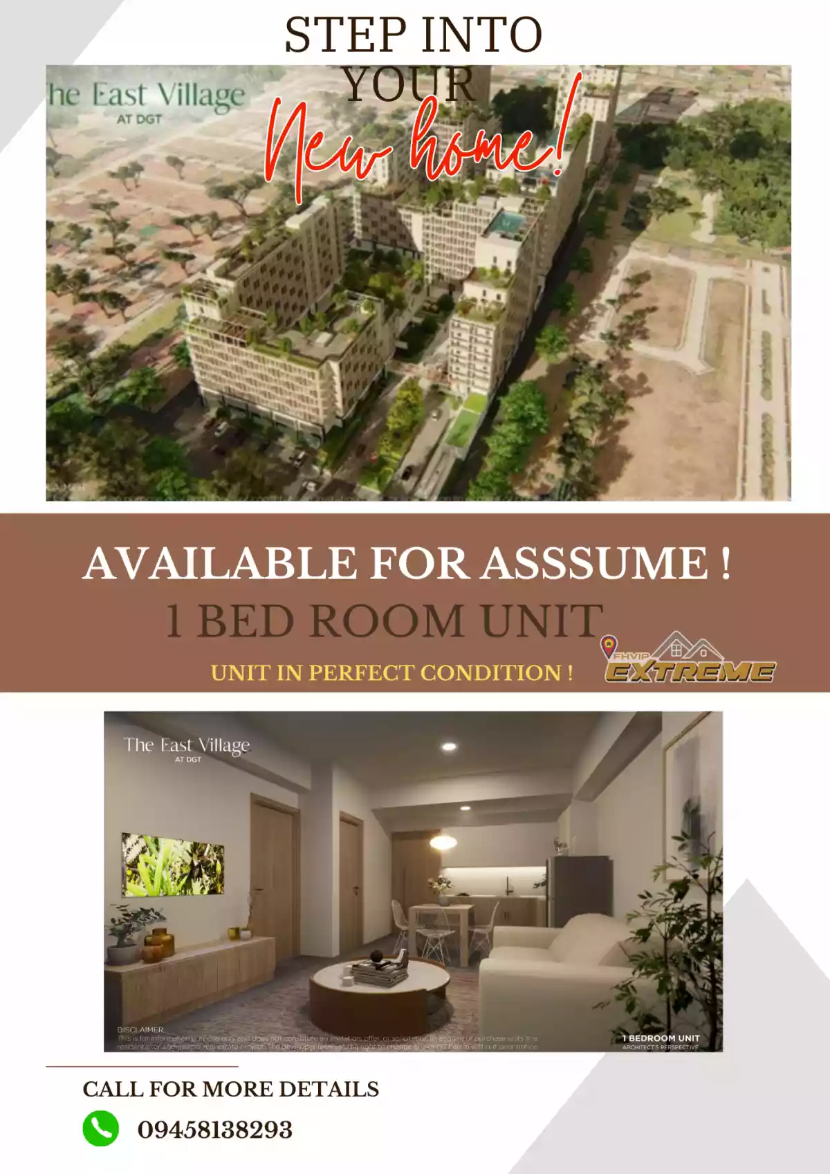 FOR ASSUME: 1- BEDROOM CONDO UNIT at THE EAST VILLAGE AT DGT — 1 Bedroom in Talomo, Davao City, Davao del Sur — Photo 2