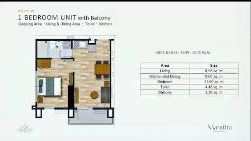 Mandtra Tower 3-Modern Tropical Condo — 1 Bedroom in Tipolo, Mandaue City, Cebu — Photo 4