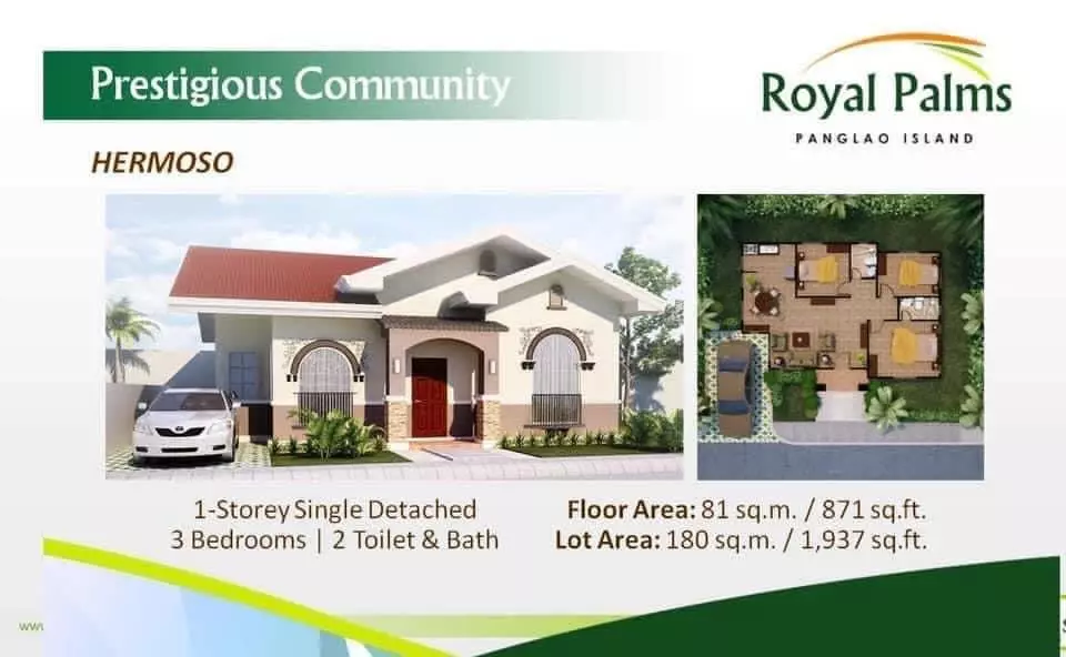ROYAL PALMS PANGLAO QUATRO- HERMOSO UNIT — House and Lot in Unnamed Road, Biking, Dauis — Photo 6