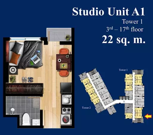 Northwoods Studio Unit — Studio in H Abellana, Mandaue City, Cebu — Photo 6