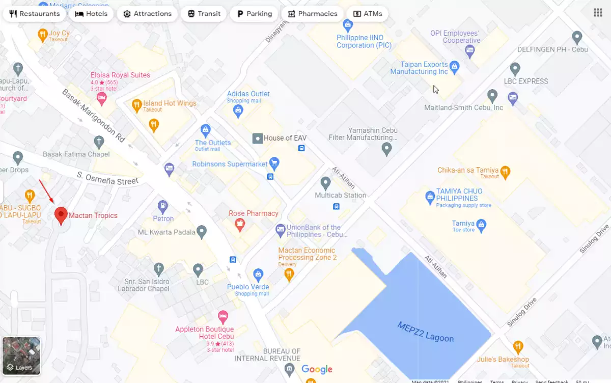 RARE FIND LOT ONLY FOR SALE INSIDE MACTAN TROPICS SUBDIVISION! — Residential Lot in Lapu-Lapu City, Cebu, Philippines — Photo 2