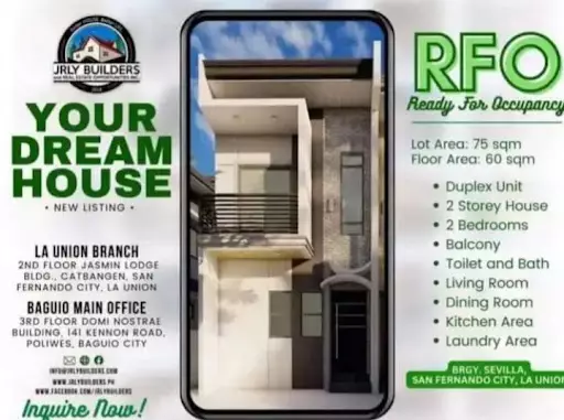 2 Bedroom Rfo ready for occupancy house and lots single attached package for Sale in Sevilla San Fernando La Union — House and Lot in La Union, Philippines — Photo 3